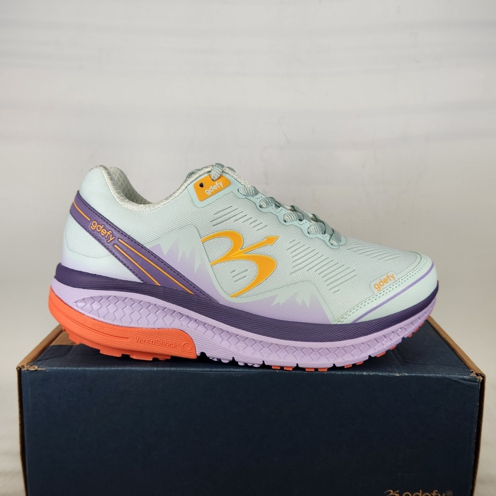 Gdefy Mighty Walk Sneaker Women Size 9.5 Mint Purple Athletic Running Shoes